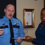 Officer Mark Stephens and Jinneh
